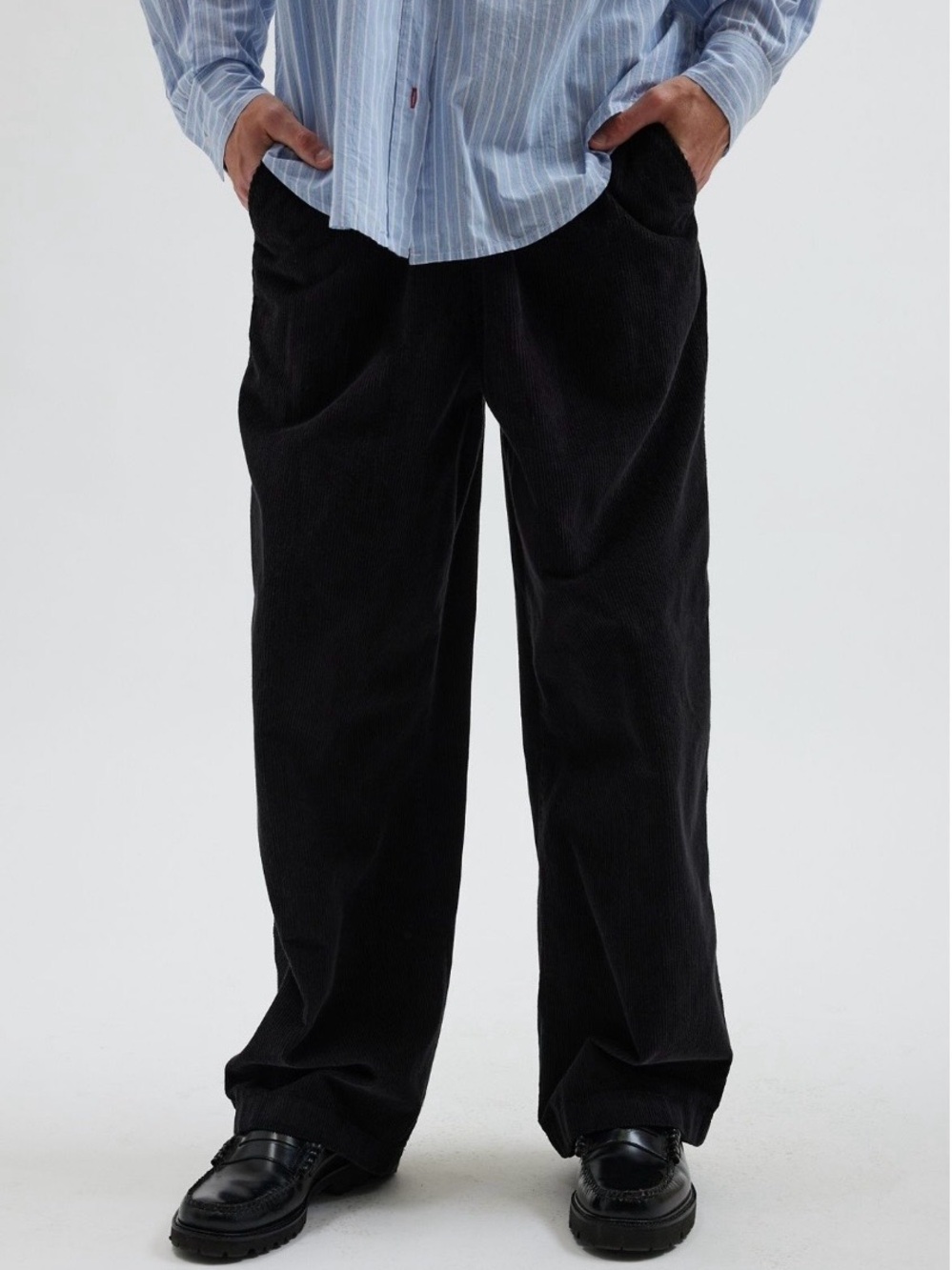 Urban Outfitters Baggy Black Corduroy Beach Pants